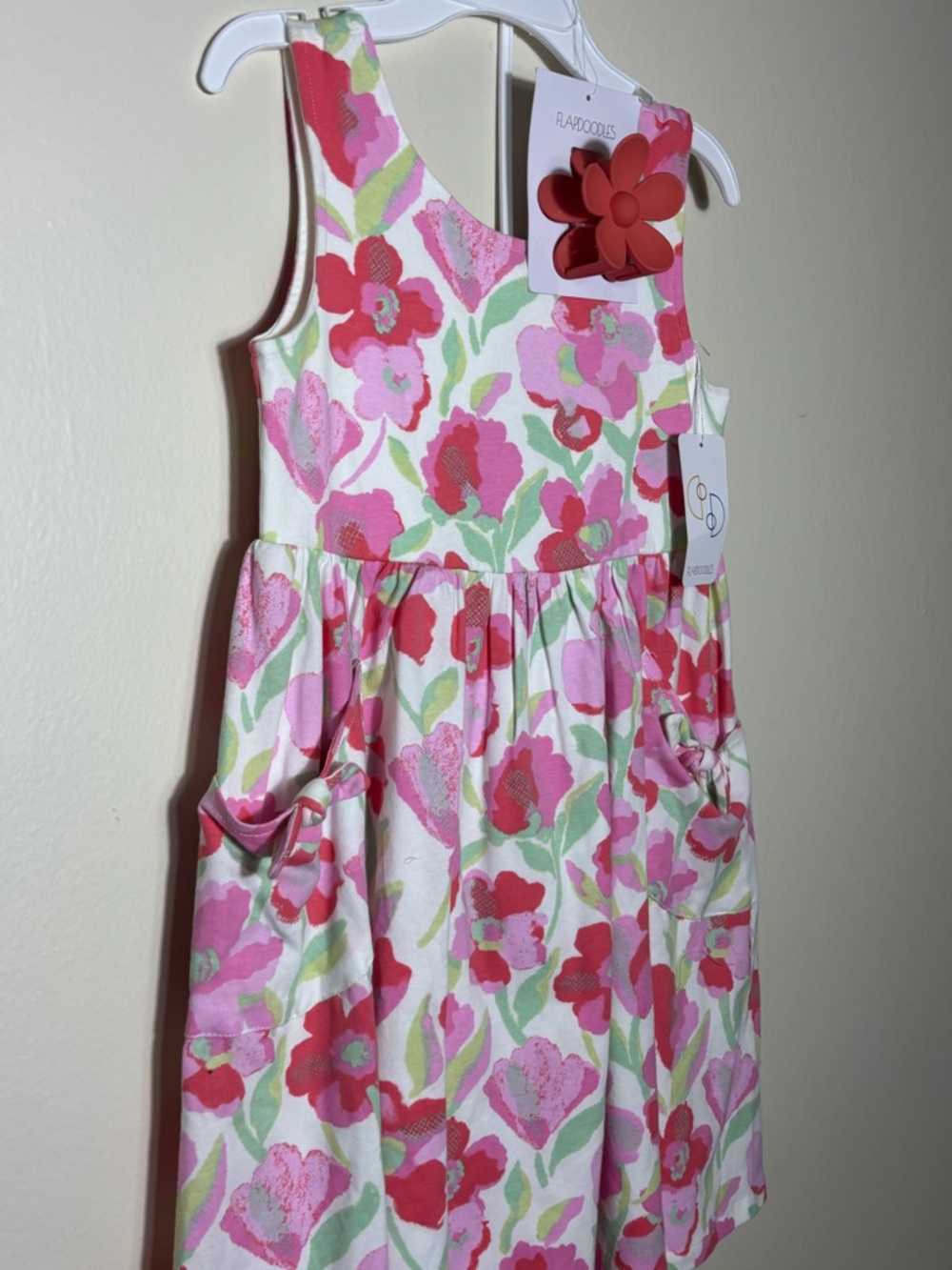 NWT Flapdoodles Kids Summer Floral Pant Dress Set Summer Sz 8 - Picture 3 of 7